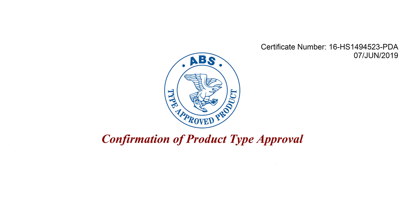 ABS Type Approval Received