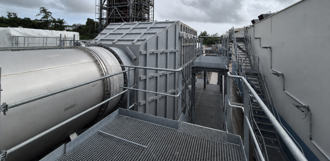 Installed Hug Engineering's aftertreatment systems on the EDF PEI powerplant in French Guiana