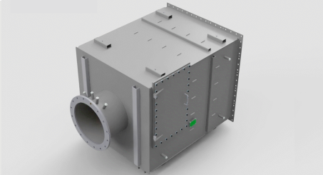 Zoom auf den Mission Critical Diesel Particulate Filter: 3D-Rendering