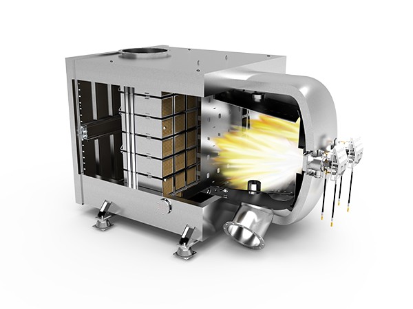 Our in-house designed active regeneration system enables us to regenerate our Diesel particulate filter (DPF) under various engine load profiles.